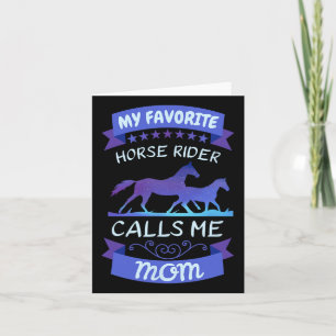 My Favourite Horse Rider Calls Me Mom Dressage Eng Card