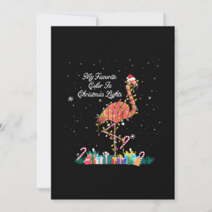 My Favourite Is Christmas Lights Costume Flamingo Save The Date