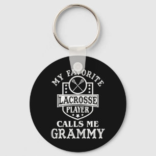 My Favourite Lacrosse Player Calls Me Grammy Outfi Keychain
