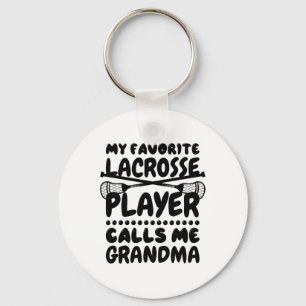 My Favourite Lacrosse Player Calls Me Grandma Lacr Keychain