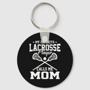 My Favourite Lacrosse Player Calls Me Mom Vintage  Keychain