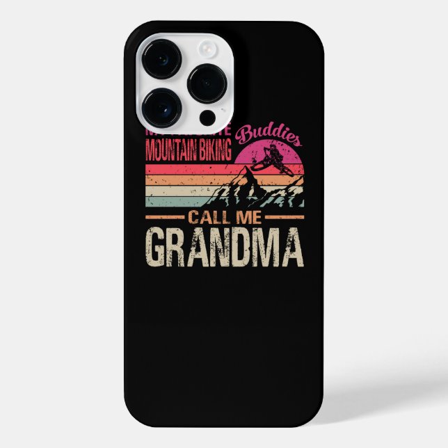My Favourite Mountain Biking Buddies Call Me Grand iPhone Case (Back)