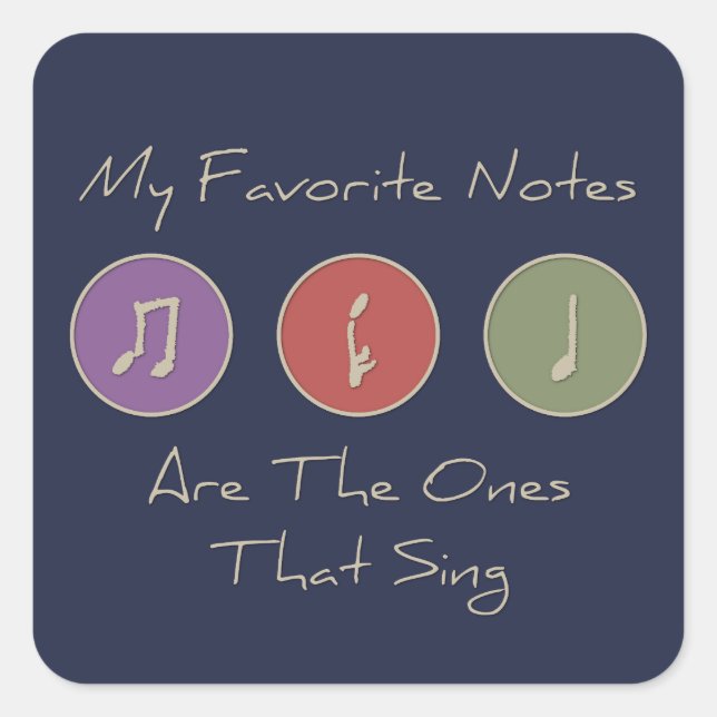 My Favourite Notes Sticker (Front)