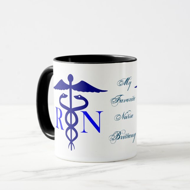 My Favourite Nurse Mug (Personalize It) (Front Left)