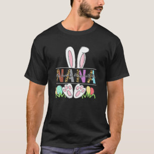 My Favourite Peep Call Me Nana Leopard Easter Day T-Shirt