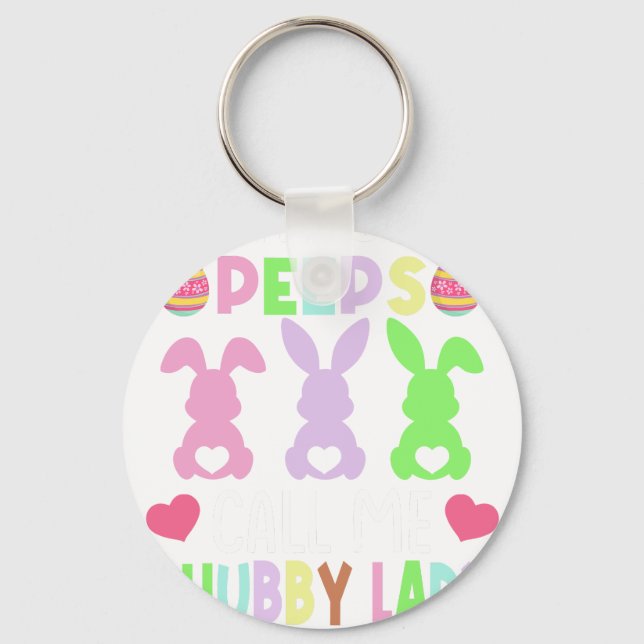 my favourite peeps, retro, vintage keychain (Front)