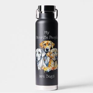 My Favourite People are Dogs Water Bottle