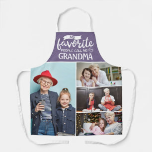 My favourite people call me 4 family photo collag apron