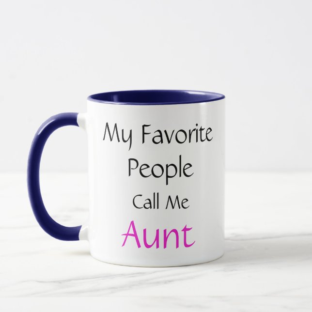 My Favourite People Call Me Aunt Mug (Left)