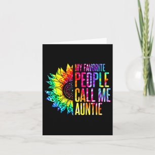 My Favourite People Call Me Auntie Aunt Nephew Nie Card