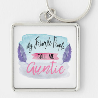 My Favourite People Call Me Auntie Keychain