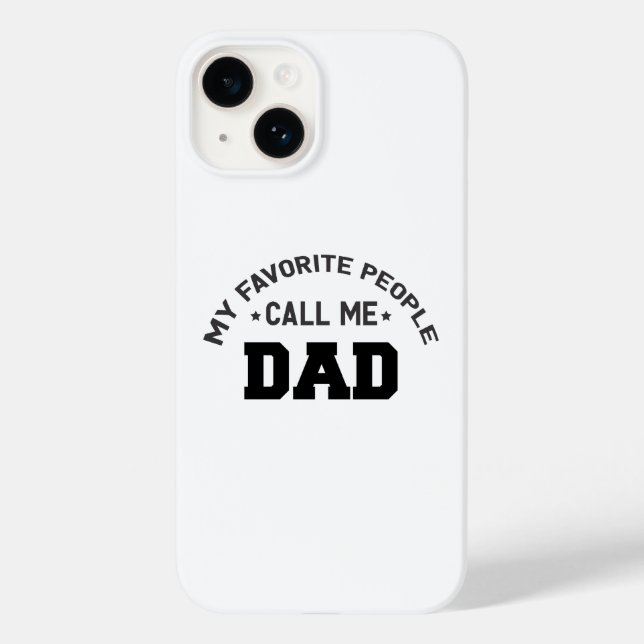 My favourite people call me dad Case-Mate iPhone case (Back)
