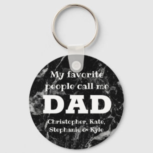 My Favourite People Call Me Dad Father's Day Keychain