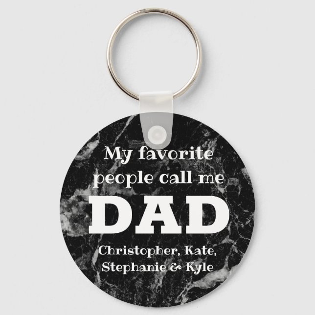 My Favourite People Call Me Dad Father's Day Keychain (Front)