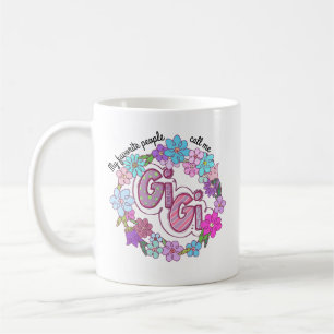 My Favourite People Call Me Gigi Floral Wreath Coffee Mug