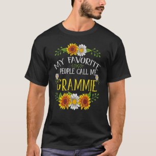 My Favourite People Call Me Grammie  Mothers Day T-Shirt