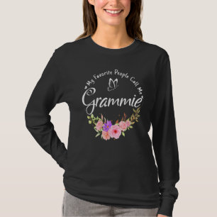 My Favourite People Call Me Grammie Women Flower G T-Shirt