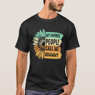 My Favourite People Call Me Grammy Sunflower Mothe T-Shirt