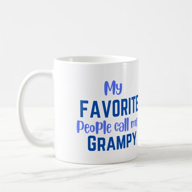 My Favourite People Call me Grampy  Coffee Mug (Left)