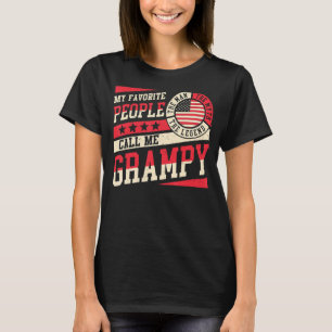 My Favourite People Call Me Grampy Men Vintage Gra T-Shirt