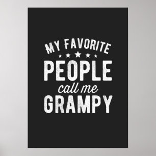my favourite people call me grampy poster