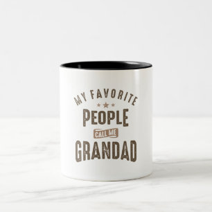 My Favourite People Call Me Grandad  Two-Tone Coffee Mug
