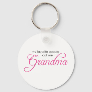 My Favourite People Call Me Grandma Keychain
