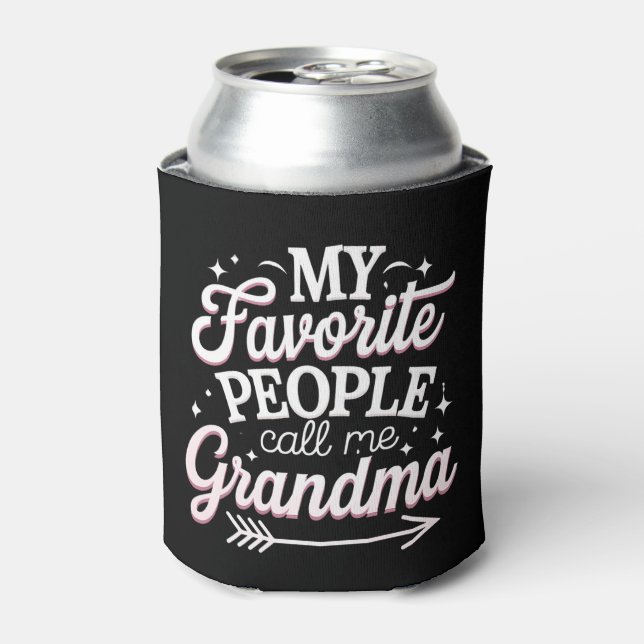 My Favourite People Call Me Grandma Mother’s Day Can Cooler (Can Front)