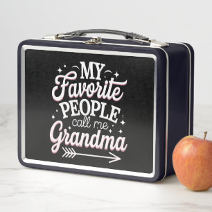 My Favourite People Call Me Grandma Mother’s Day Metal Lunch Box