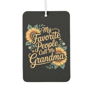 My Favourite People Call Me Grandma Mother's Day Air Freshener