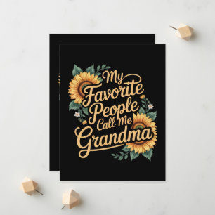 My Favourite People Call Me Grandma Mother's Day Announcement