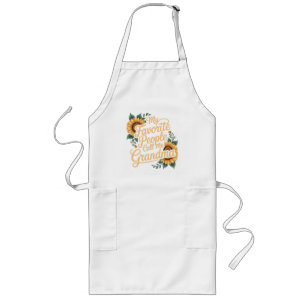 My Favourite People Call Me Grandma Mother's Day Long Apron