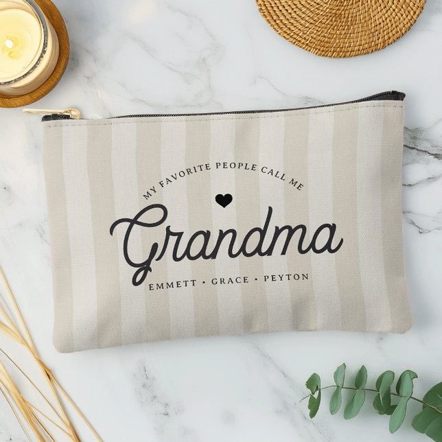 My Favourite People Call Me Grandma Personalized Accessory Pouch (Creator Uploaded)