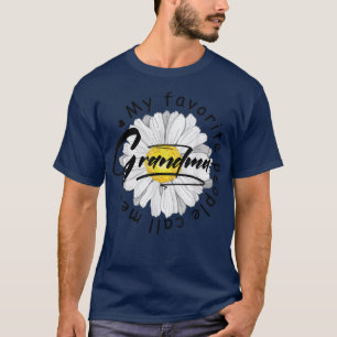 My Favourite People Call Me Grandma Women Sunflowe T-Shirt