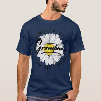 My Favourite People Call Me Grandma Women Sunflowe T-Shirt