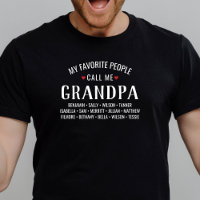 Personalized T-Shirt for Grandpa My Favorite People