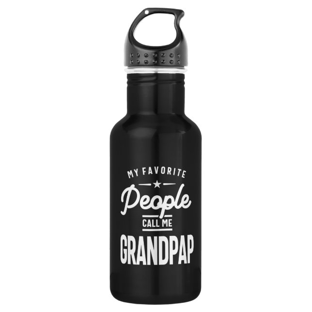 My Favourite People Call Me Grandpap 532 Ml Water Bottle (Front)