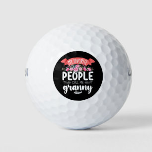 My Favourite People Call Me Granny Mother's Day Golf Balls