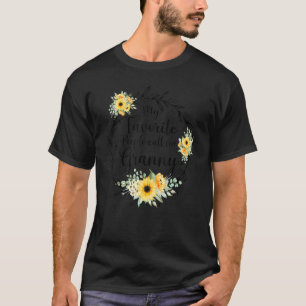 My Favourite People Call Me Granny Women Flower De T-Shirt