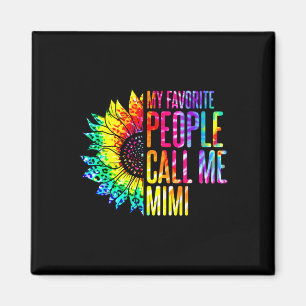 My Favourite People Call Me Mimi Grandma Sunflower Magnet
