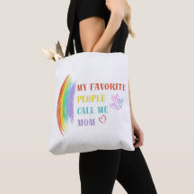 My Favourite People Call Me Mom Tote Bag 