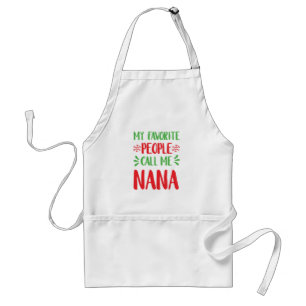 My Favourite People Call Me Nana Christmas Standard Apron