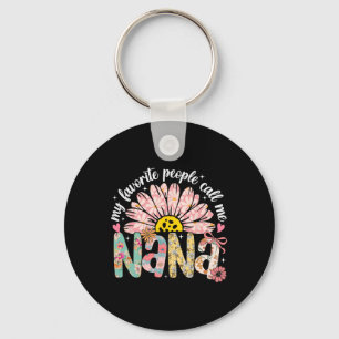 My Favourite People Call Me Nana Mothers Day Girly Keychain
