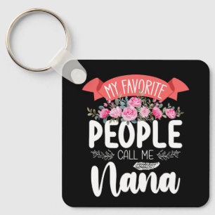 My Favourite People Call Me Nana Mother's Day Keychain