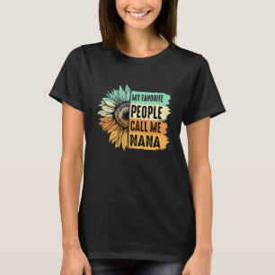 My Favourite People Call Me Nana Sunflower Mother' T-Shirt