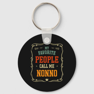 My Favourite People Call Me Nonno Father&#; s Day Keychain