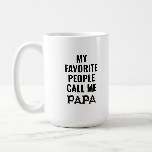 My Favourite People Call Me Papa Mug (Left)