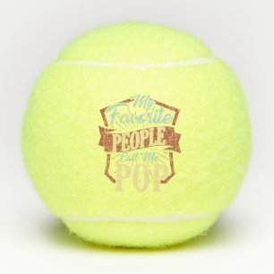 My Favourite People Call Me Pop Fun Dad Tennis Balls
