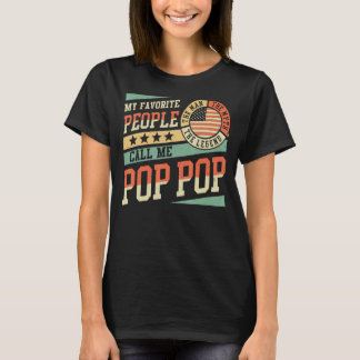 My Favourite People Call Me Pop Pop Men Vintage Gr T-Shirt