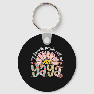 My Favourite People Call Me Yaya Mothers Day Girly Keychain